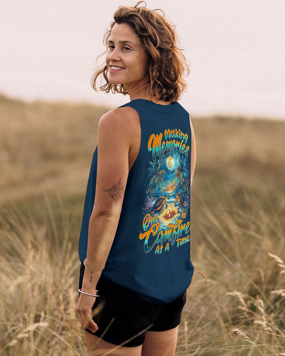 BLISSCORNERS MAKING MEMORIES ONE CAMPFIRE AT A TIME TURTLE ALL OVER PRINT