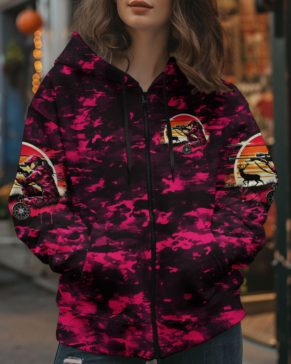 BLISSCORNERS PRETTY IN PINK HUNTING CAMO ALL OVER PRINT