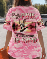 BLISSCORNERS PRETTY IN PINK DUCK HUNTING ALL OVER PRINT