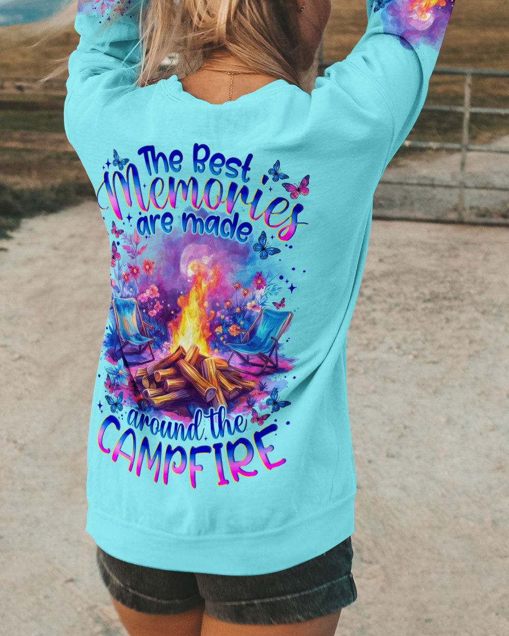 BLISSCORNERS THE BEST MEMORIES ARE MADE AROUND CAMPFIRE ALL OVER PRINT