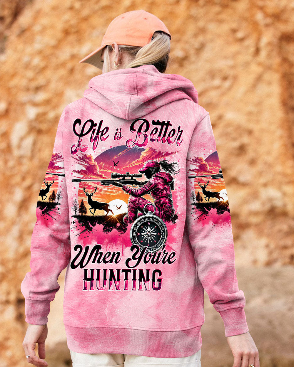 BLISSCORNERS LIFE IS BETTER WHEN YOU'RE HUNTING ALL OVER PRINT