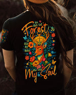 BLISSCORNERS AND INTO THE FOREST I GO DEER ALL OVER PRINT