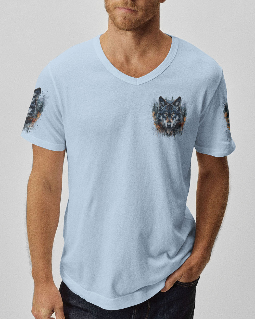 BLISSCORNERS THE CLOSER I GET TO NATURE WOLF ALL OVER PRINT