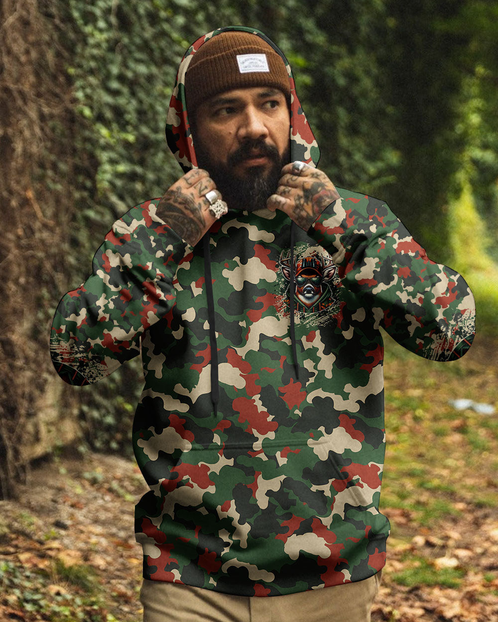 BLISSCORNERS BORN TO HUNT DEER CAMO ALL OVER PRINT