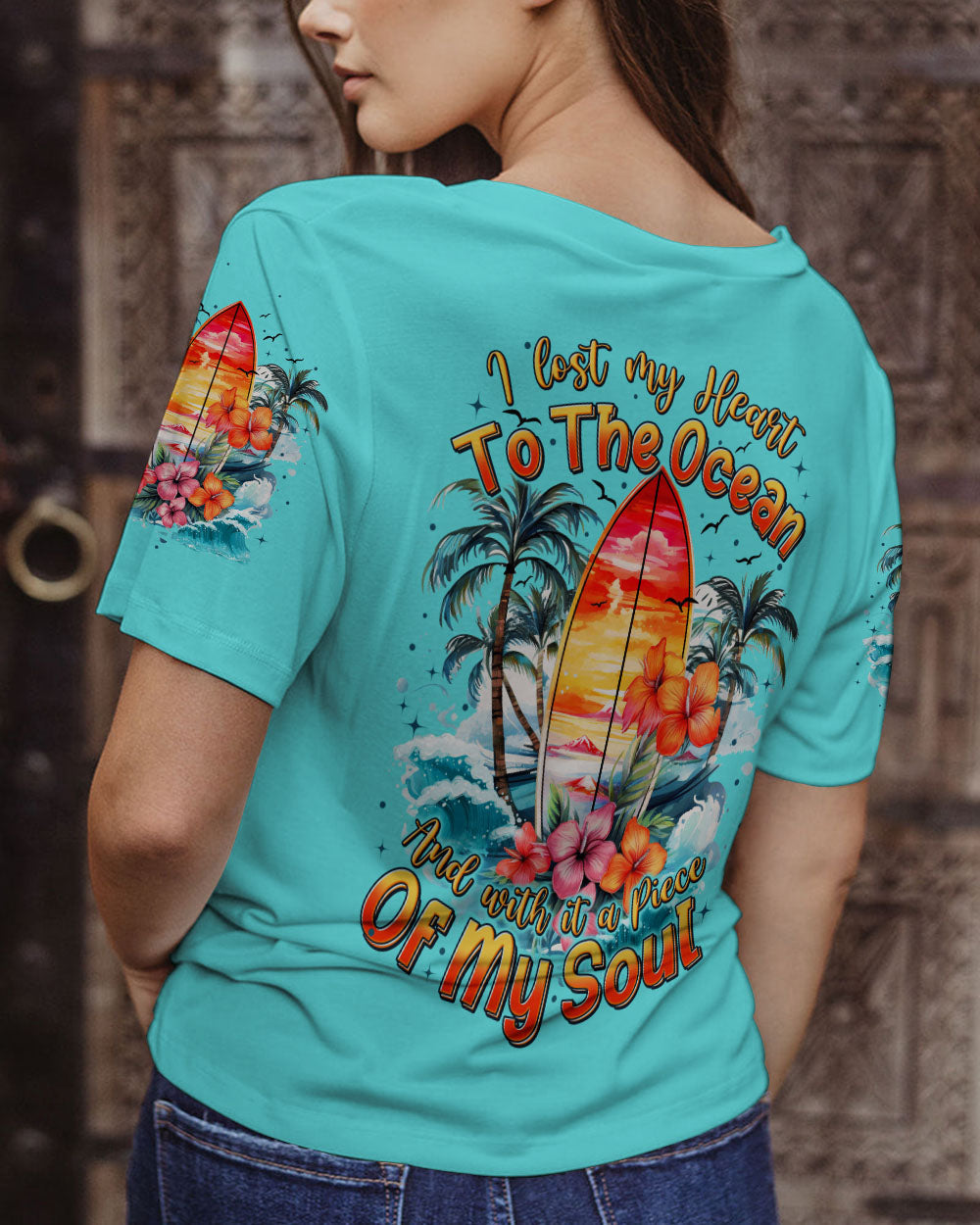 BLISSCORNERS I LOST MY HEART TO THE OCEAN ALL OVER PRINT