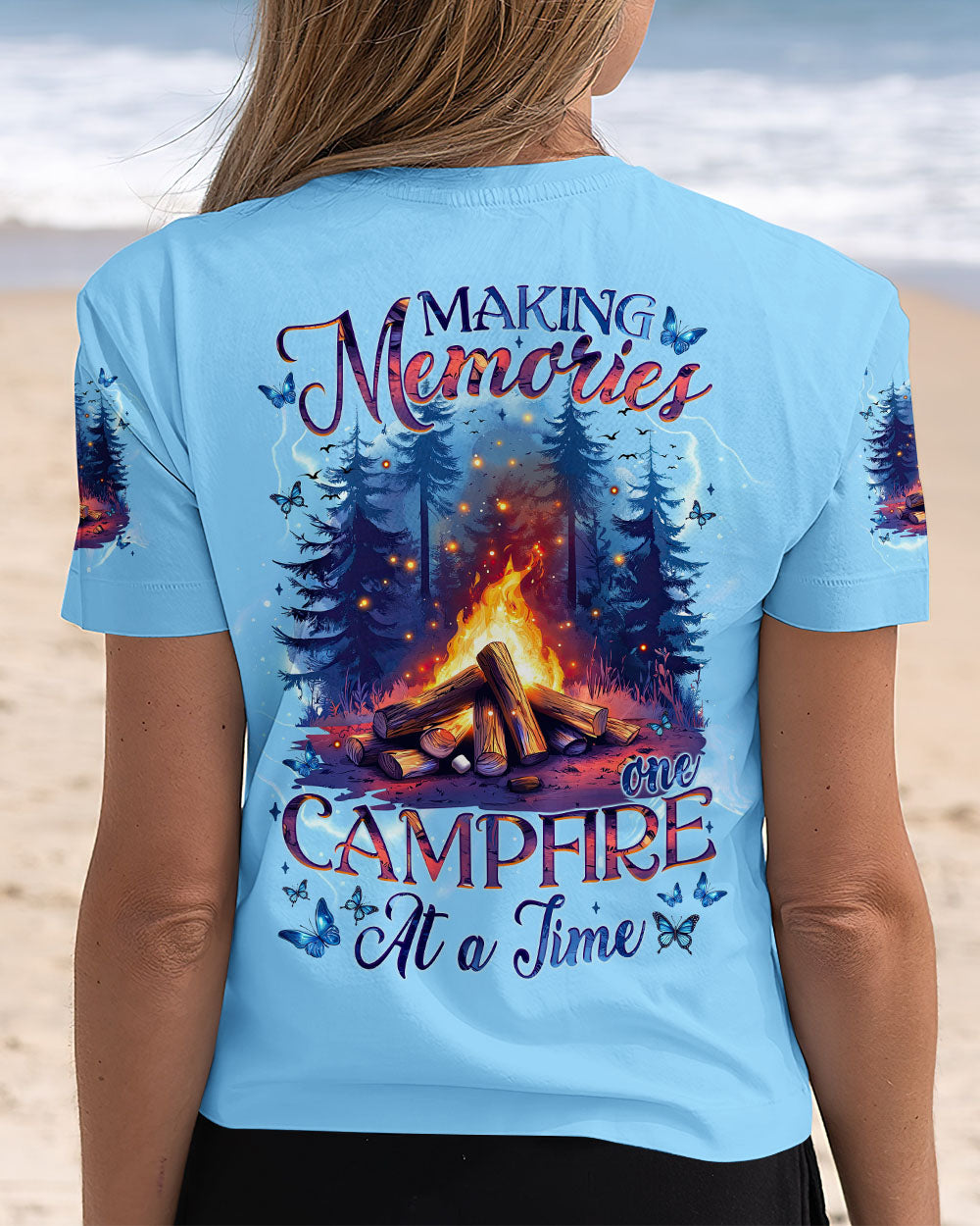 BLISSCORNERS MAKING MEMORIES ONE CAMPFIRE AT A TIME ALL OVER PRINT