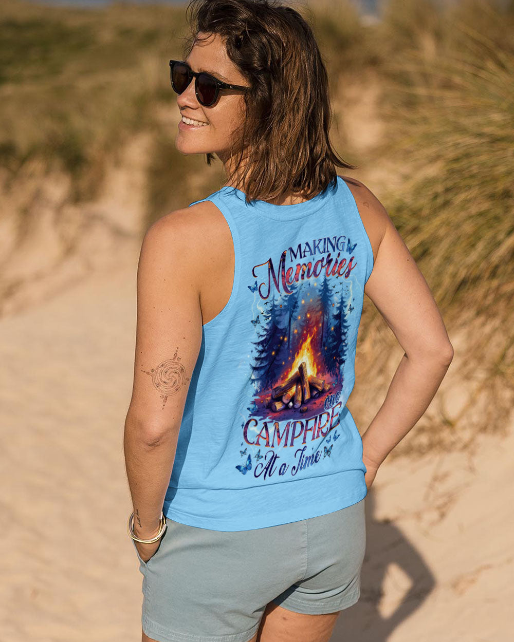 BLISSCORNERS MAKING MEMORIES ONE CAMPFIRE AT A TIME ALL OVER PRINT