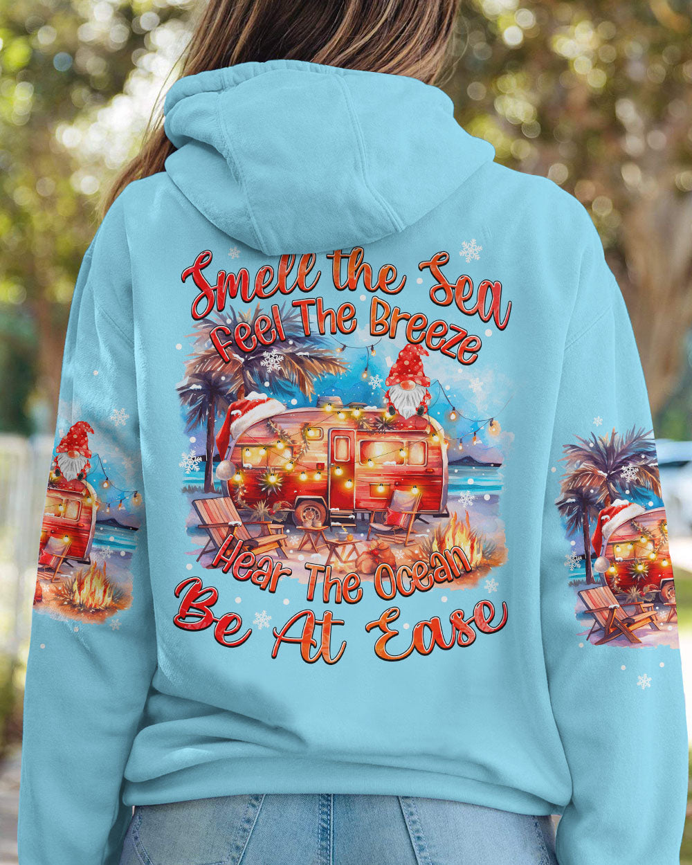 BLISSCORNERS SMELL THE SEA FEEL THE BREEZE CHRISTMAS ALL OVER PRINT