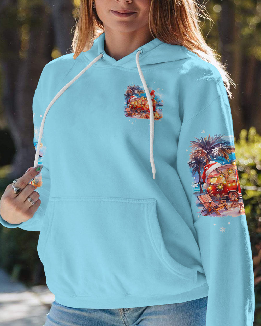 BLISSCORNERS SMELL THE SEA FEEL THE BREEZE CHRISTMAS ALL OVER PRINT