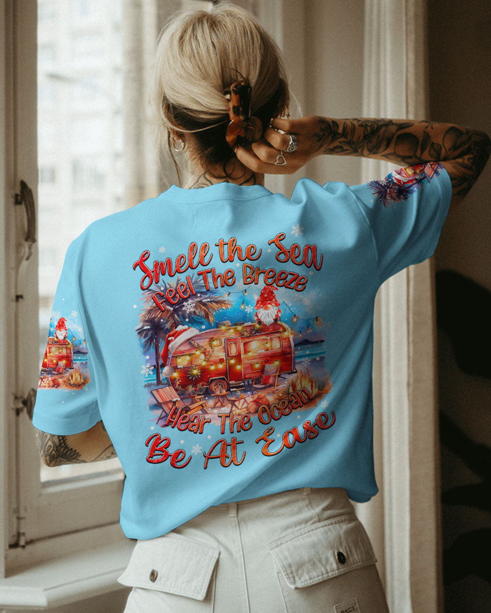 BLISSCORNERS SMELL THE SEA FEEL THE BREEZE CHRISTMAS ALL OVER PRINT
