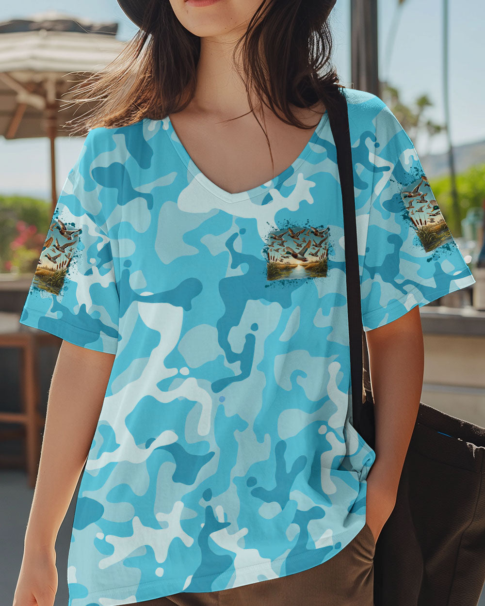 BLISSCORNERS (HOT DEAL) QUACKIN' AND STACKIN' HUNTING DUCK CAMO ALL OVER PRINT