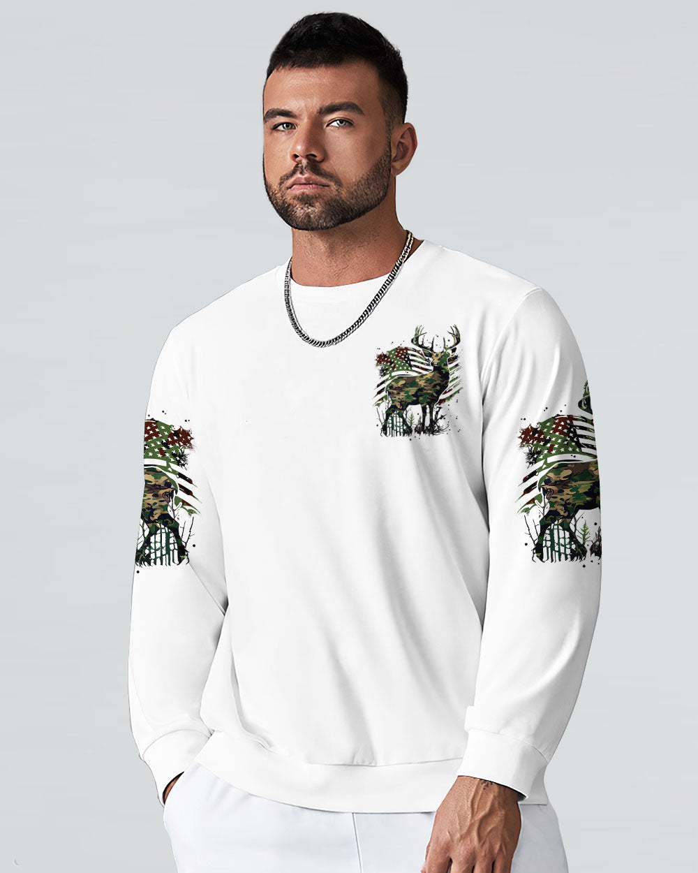 BLISSCORNERS BUCK AROUND AND FIND OUT DEER HUNTING ALL OVER PRINT