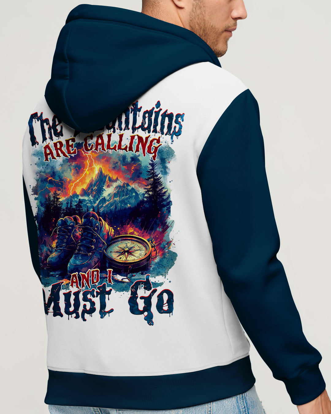 BLISSCORNERS THE MOUNTAINS ARE CALLING COMPASS ALL OVER PRINT