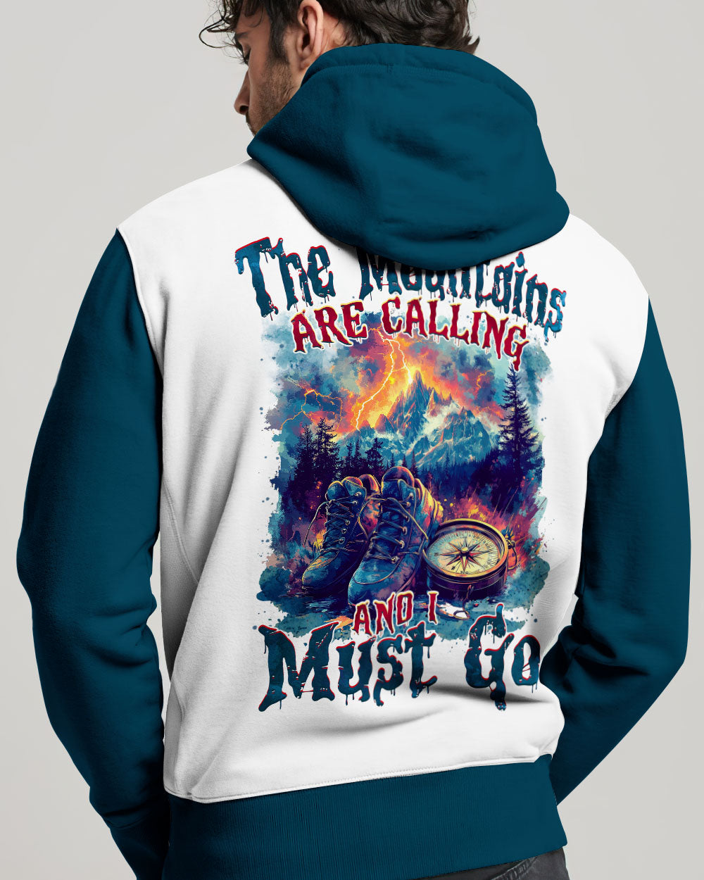 BLISSCORNERS THE MOUNTAINS ARE CALLING COMPASS ALL OVER PRINT