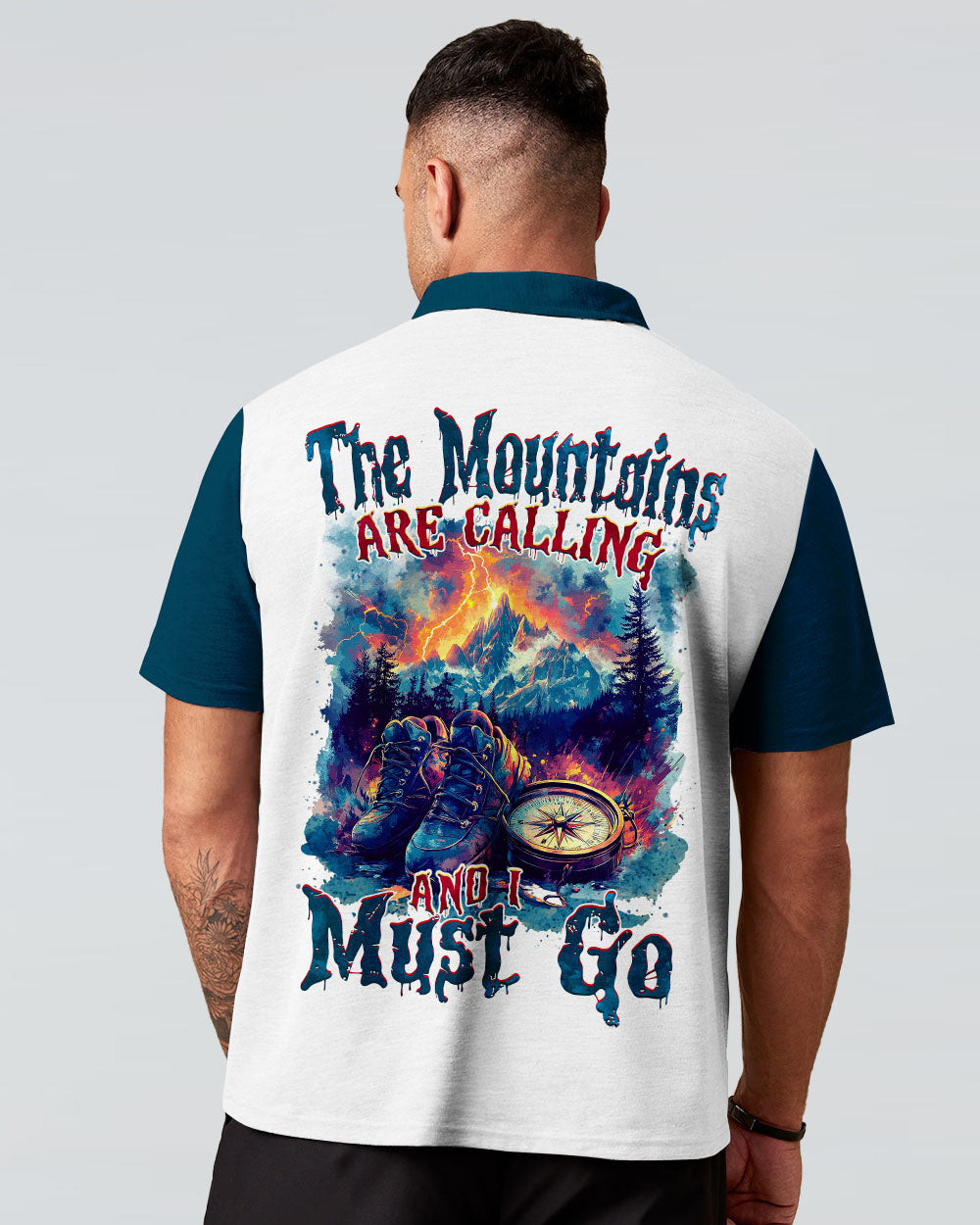 BLISSCORNERS THE MOUNTAINS ARE CALLING COMPASS ALL OVER PRINT