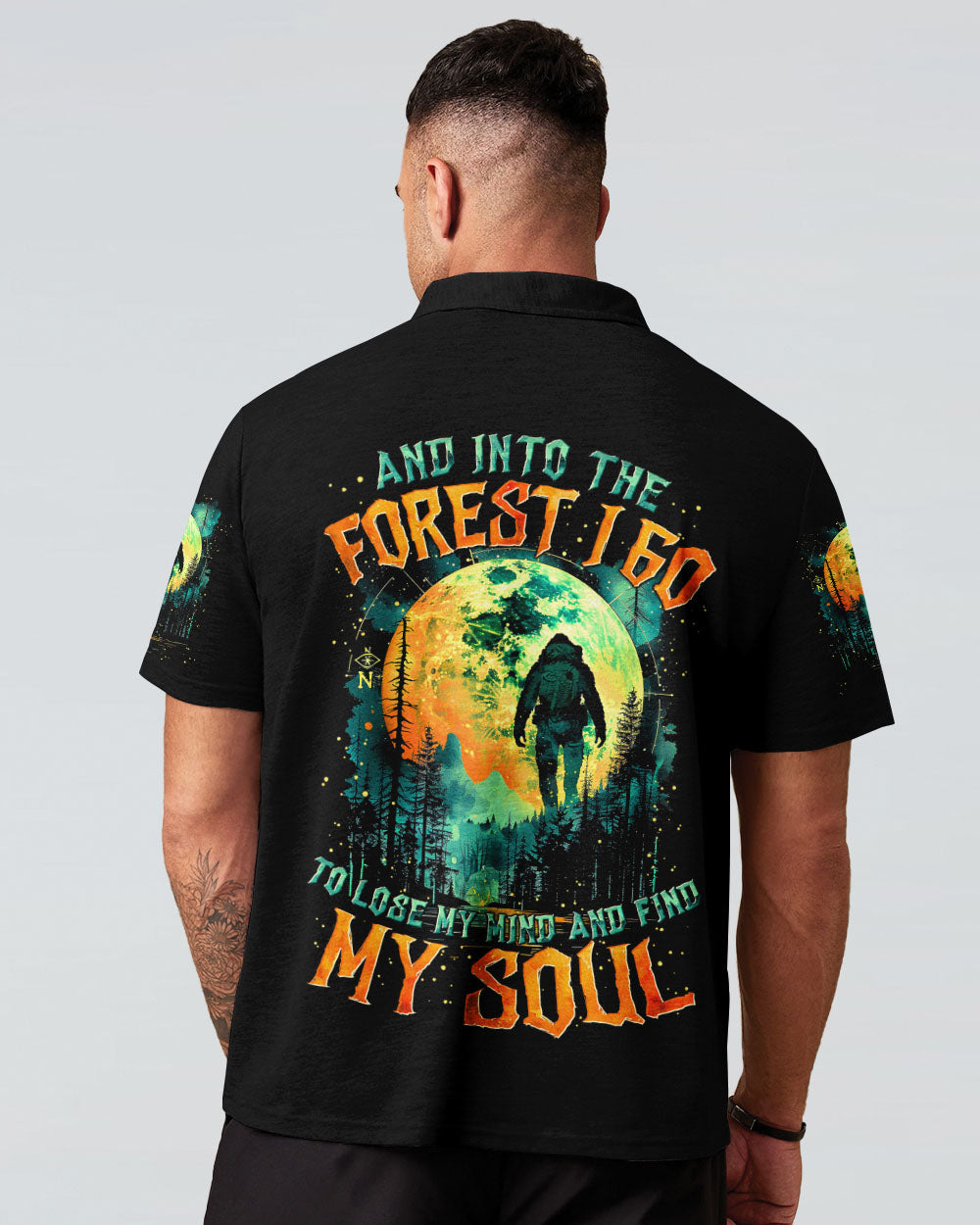 BLISSCORNERS AND INTO THE FOREST I GO BIGFOOT ALL OVER PRINT