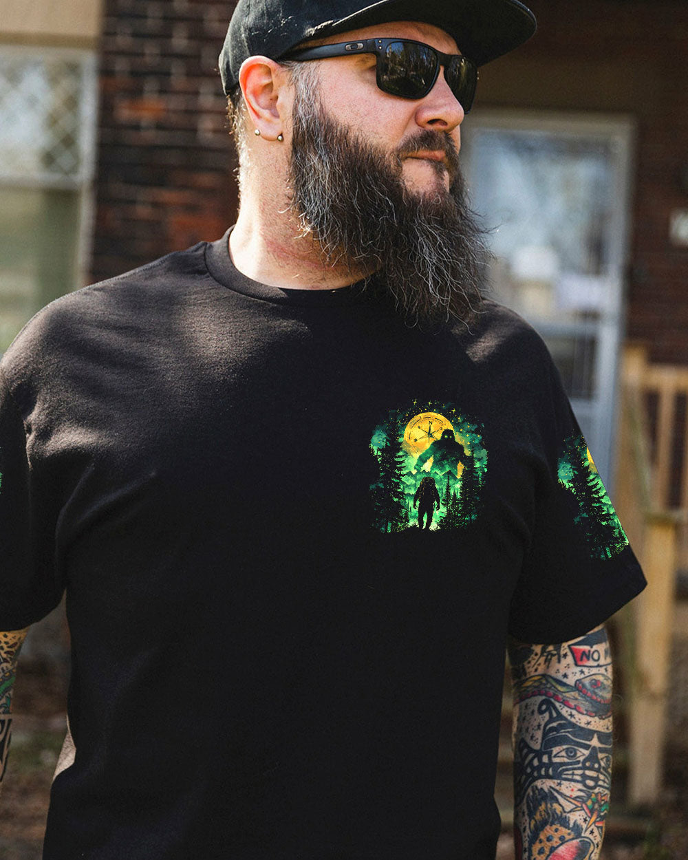 BLISSCORNERS BIGFOOT SAW ME BUT NOBODY BELIEVES HIM ALL OVER PRINT