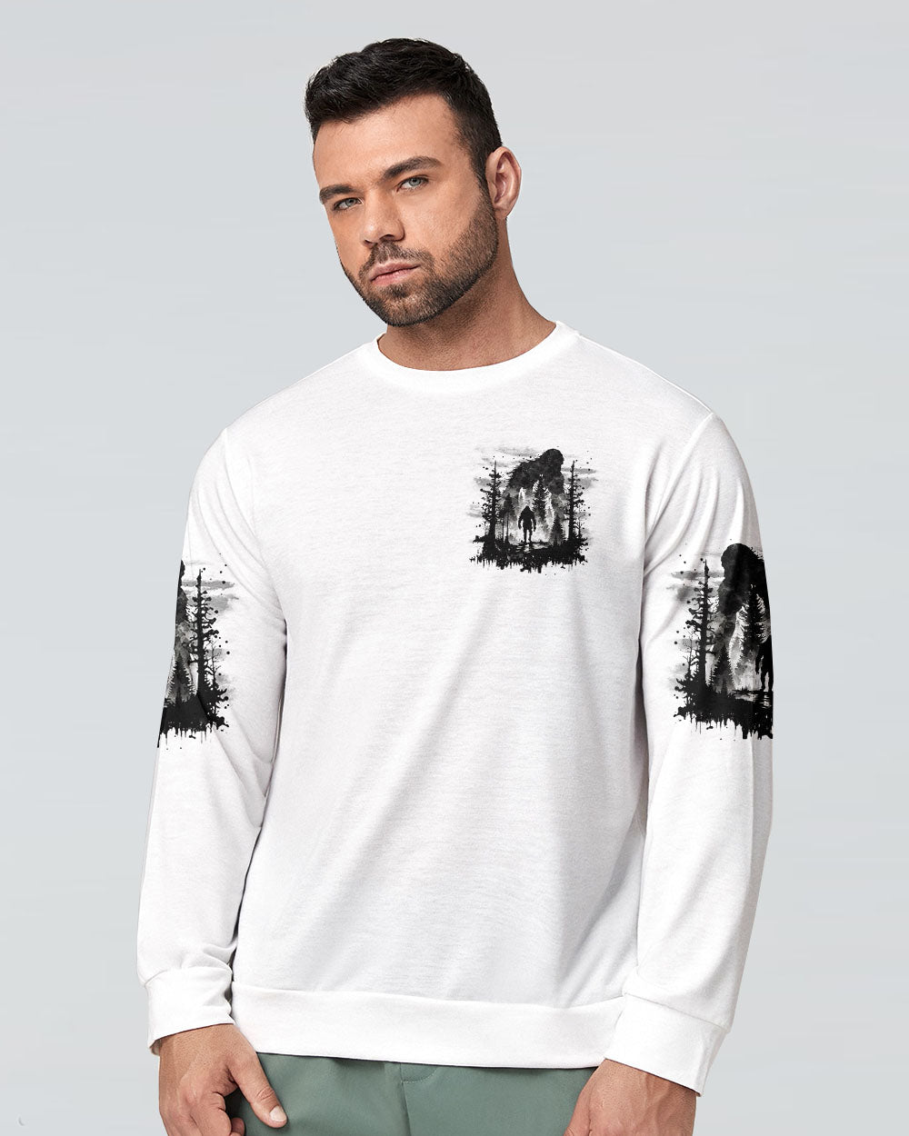 BLISSCORNERS NOT ALL WHO WANDER ARE LOST BIGFOOT ALL OVER PRINT