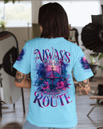 BLISSCORNERS ALWAYS TAKE THE SCENIC ROUTE COMPASS ALL OVER PRINT