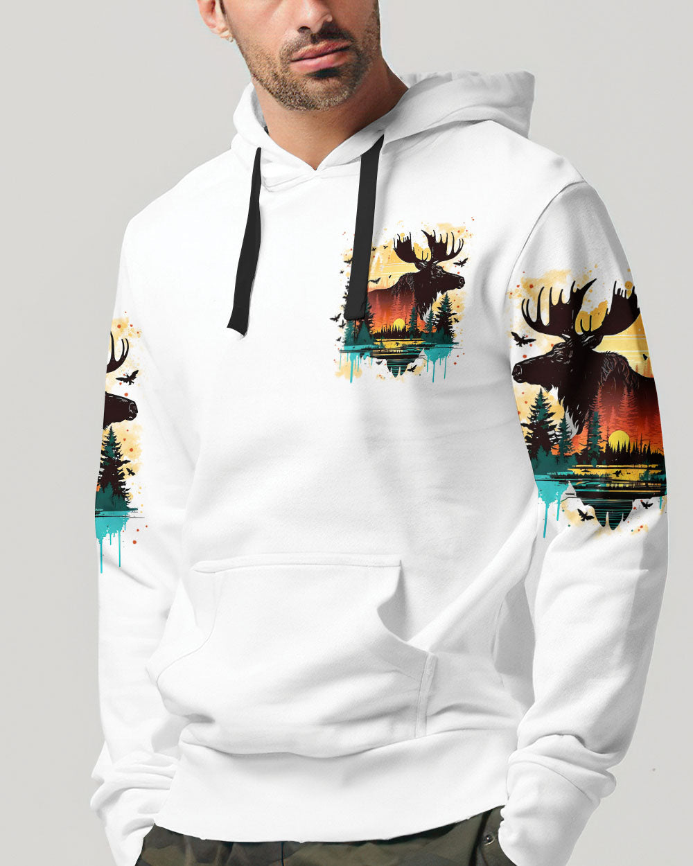 BLISSCORNERS NOT ALL WHO WANDER ARE LOST MOOSE ALL OVER PRINT