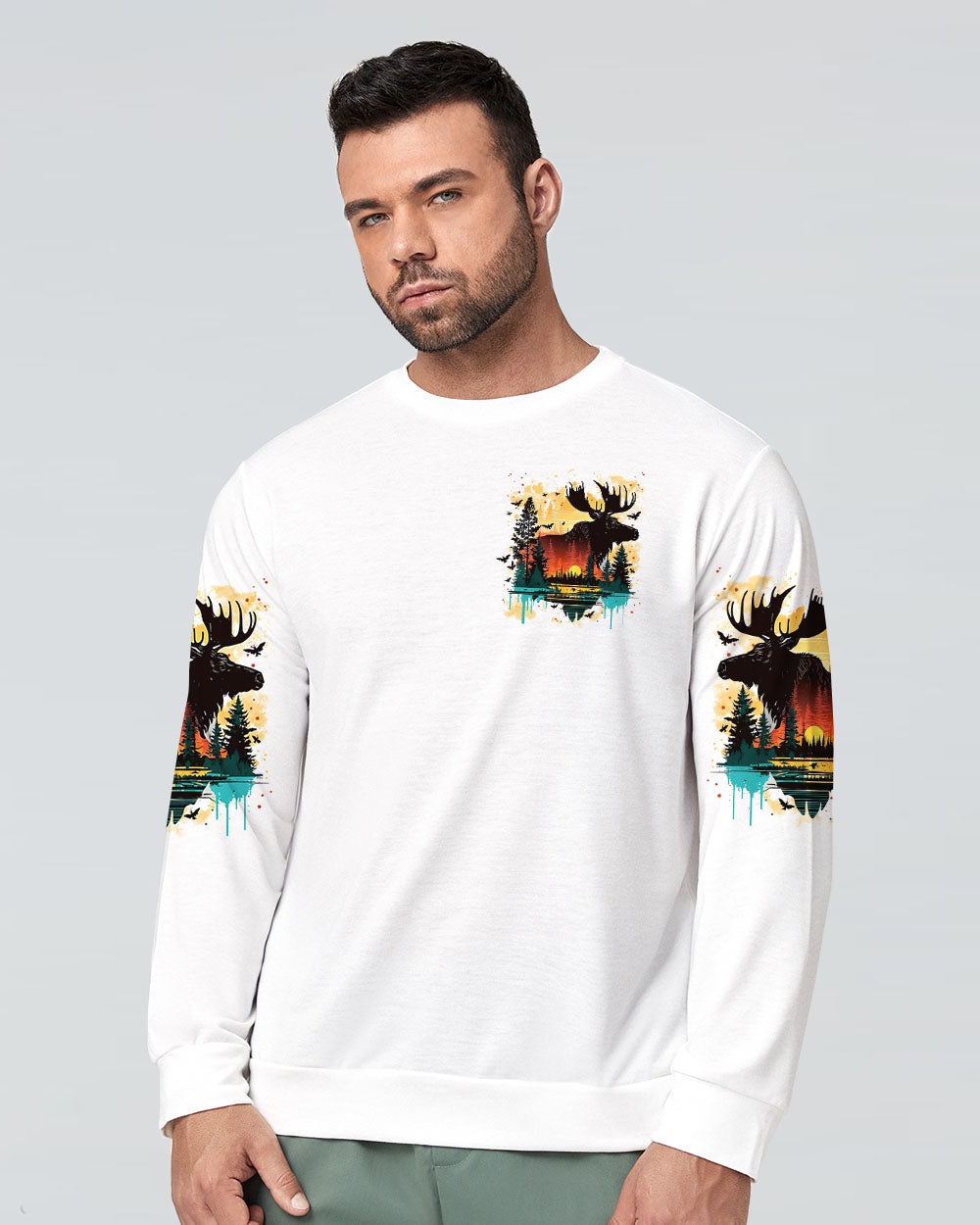 BLISSCORNERS NOT ALL WHO WANDER ARE LOST MOOSE ALL OVER PRINT