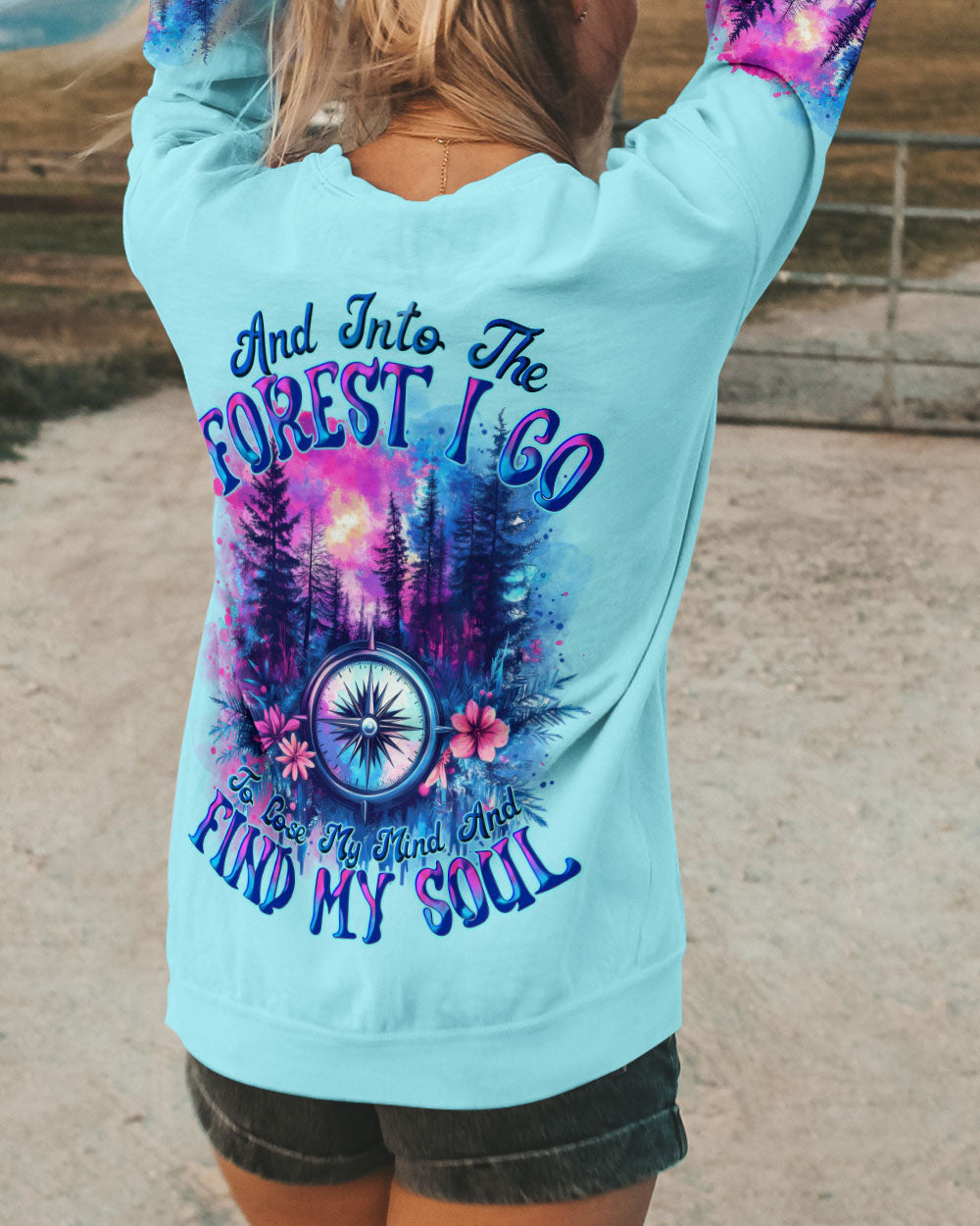 BLISSCORNERS AND INTO THE FOREST I GO ALL OVER PRINT