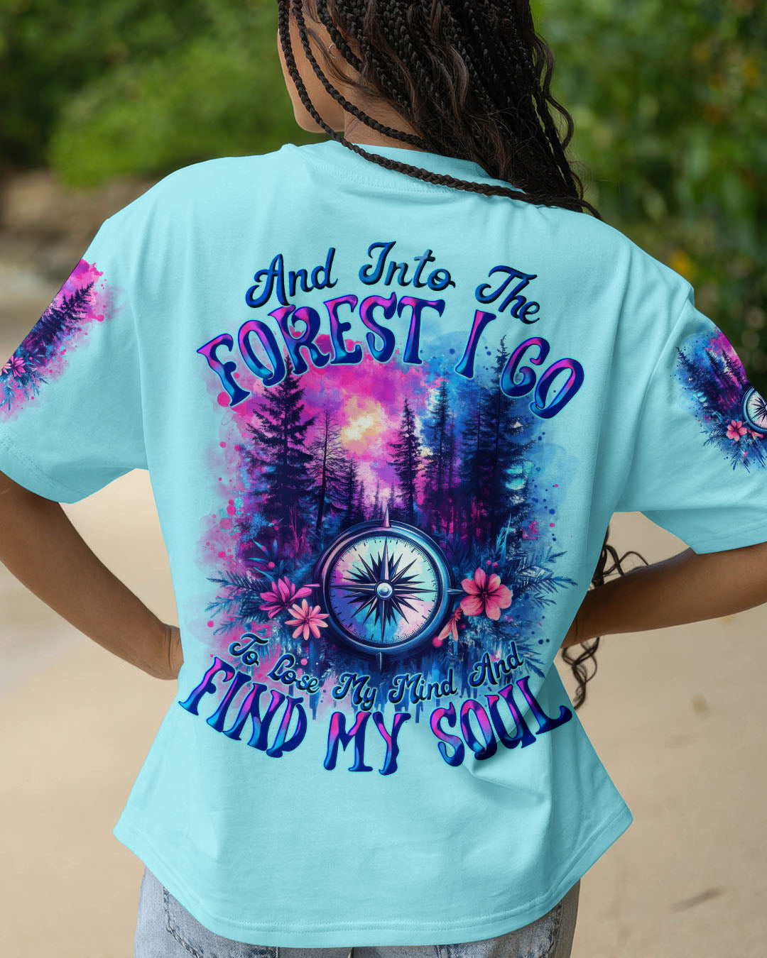 BLISSCORNERS AND INTO THE FOREST I GO ALL OVER PRINT