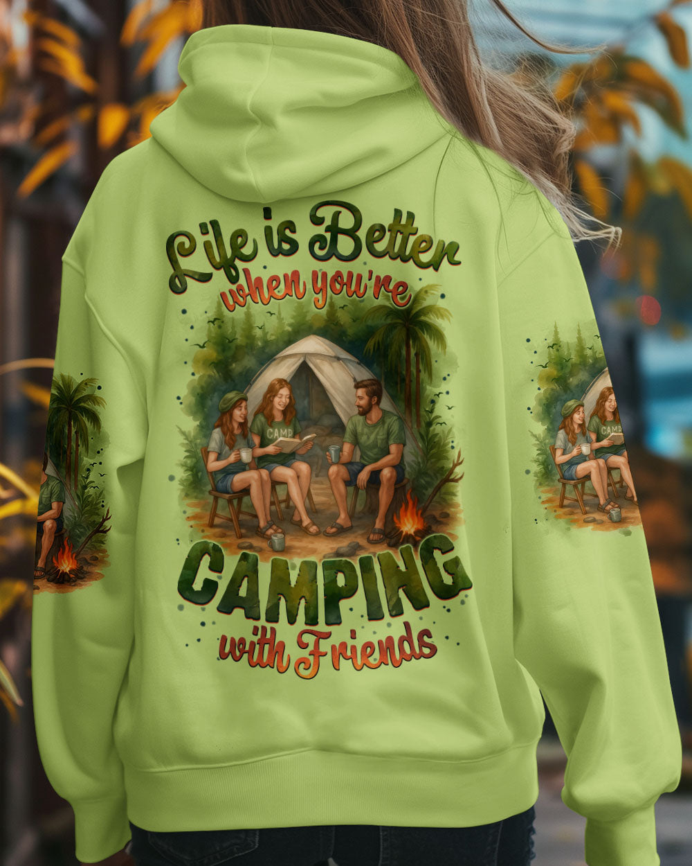 BLISSCORNERS CAMPING WITH FRIENDS ALL OVER PRINT