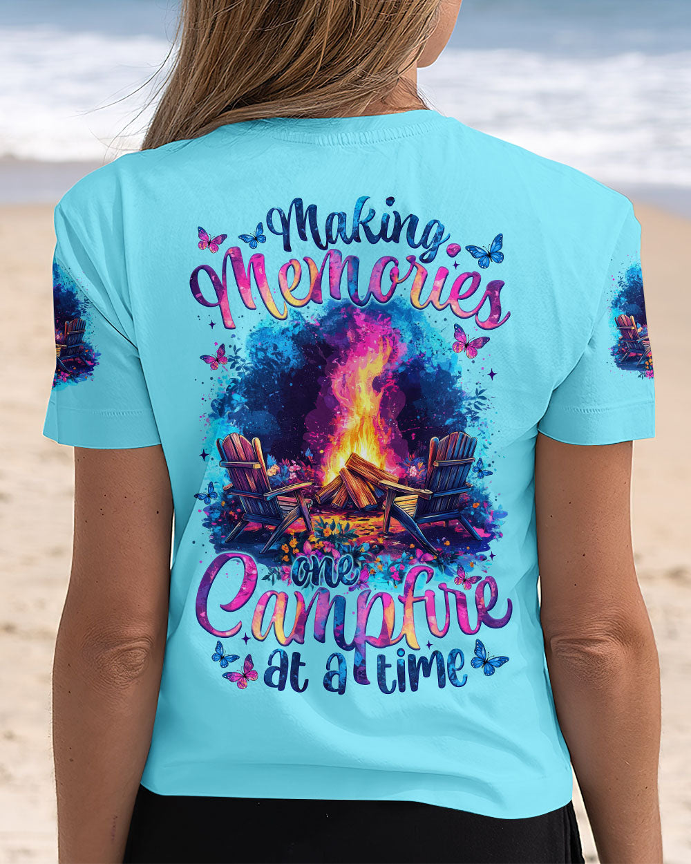 BLISSCORNERS MAKING MEMORIES ONE CAMPFIRE AT A TIME ALL OVER PRINT