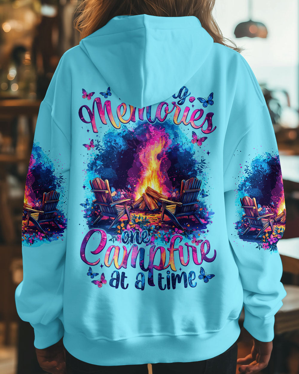 BLISSCORNERS MAKING MEMORIES ONE CAMPFIRE AT A TIME ALL OVER PRINT
