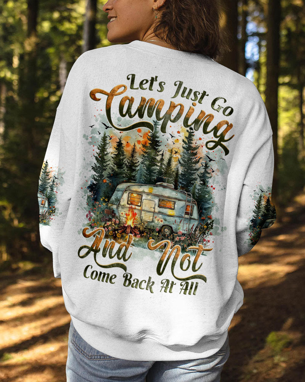 BLISSCORNERS LET'S JUST GO CAMPING ALL OVER PRINT