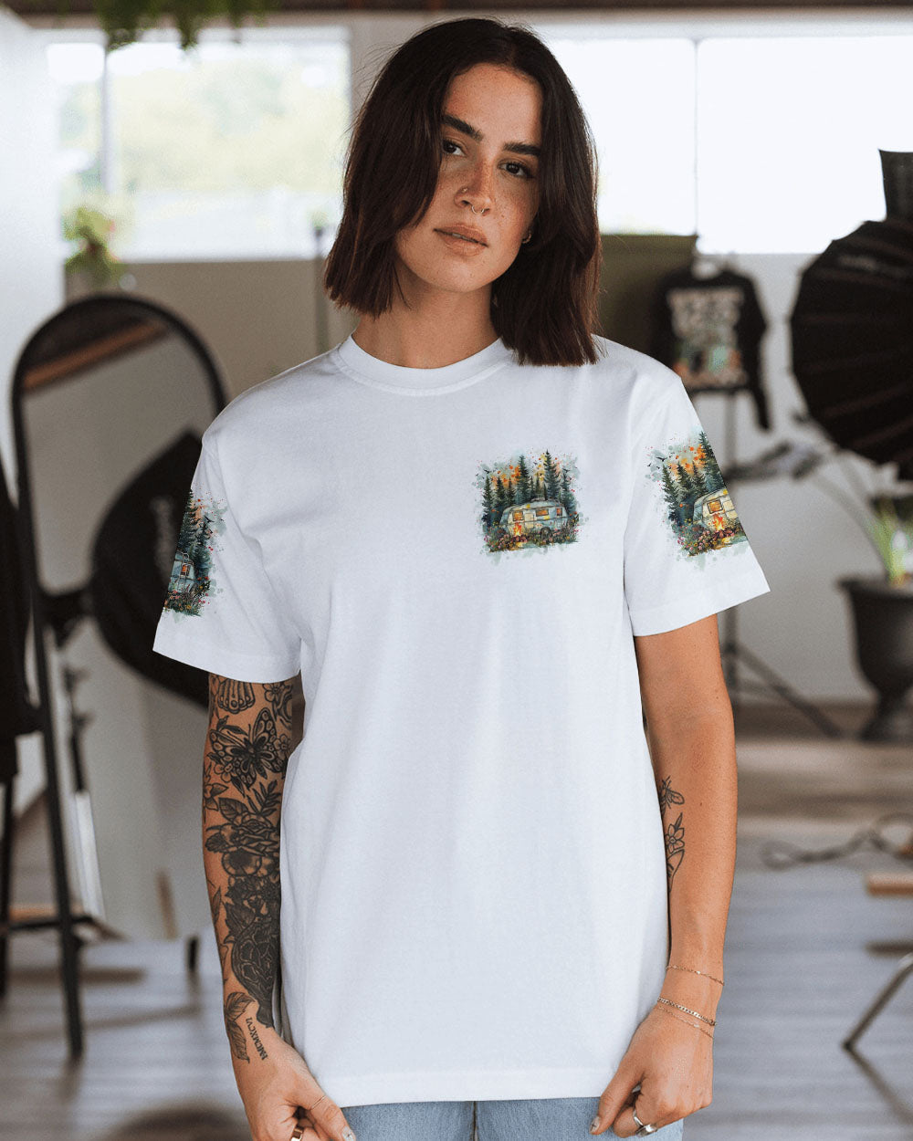 BLISSCORNERS LET'S JUST GO CAMPING ALL OVER PRINT