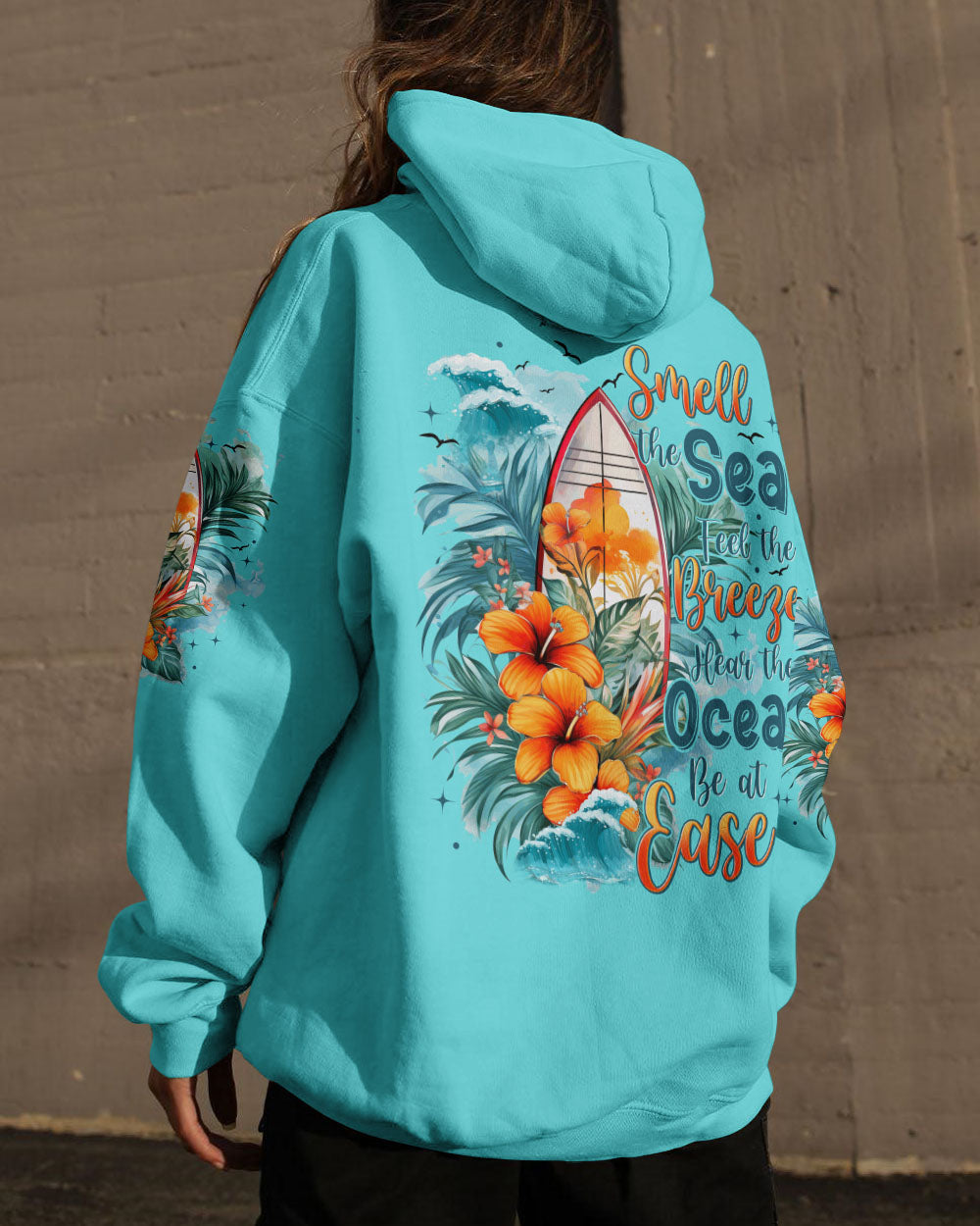 BLISSCORNERS SMELL THE SEA FEEL THE BREEZE ALL OVER PRINT