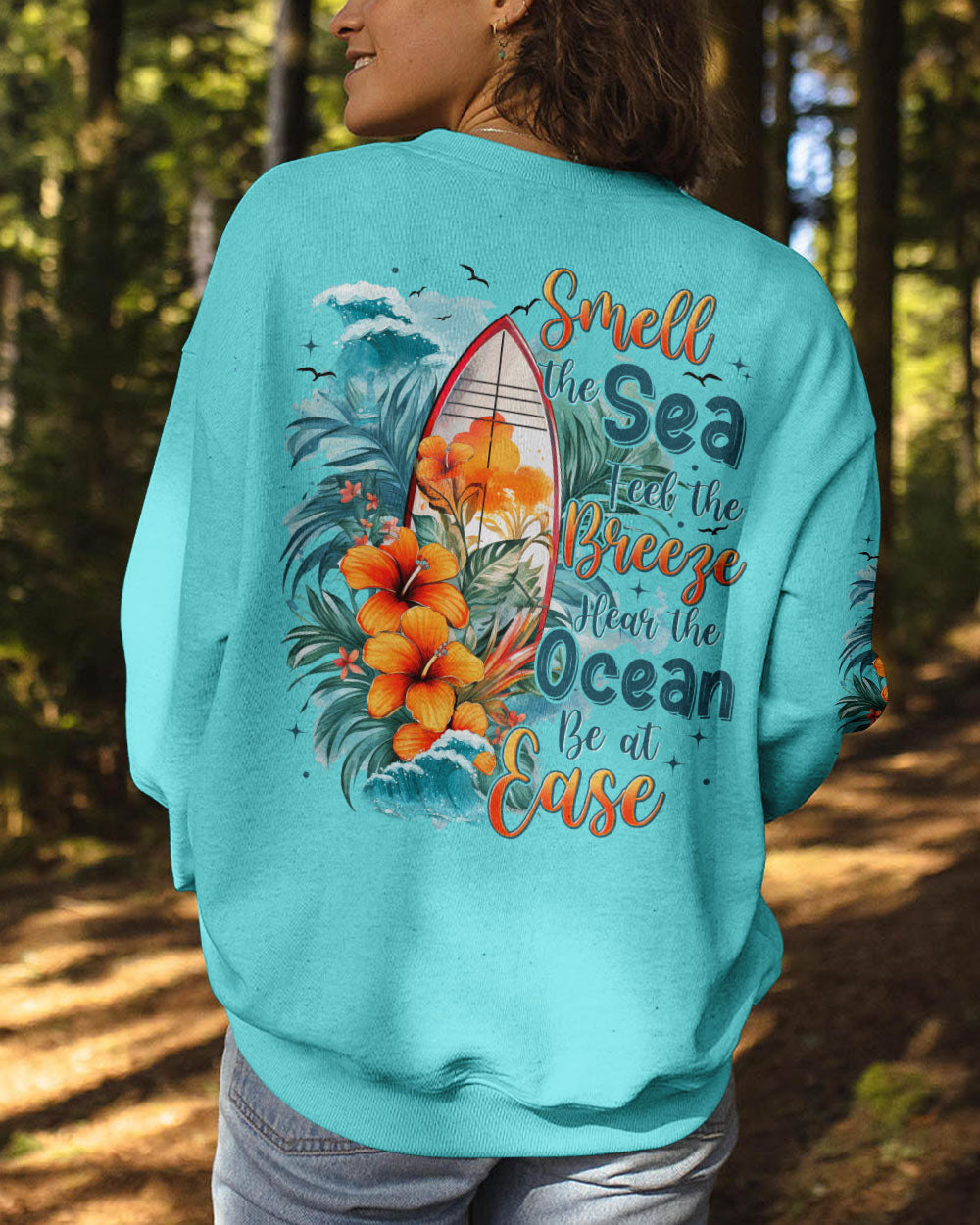 BLISSCORNERS SMELL THE SEA FEEL THE BREEZE ALL OVER PRINT