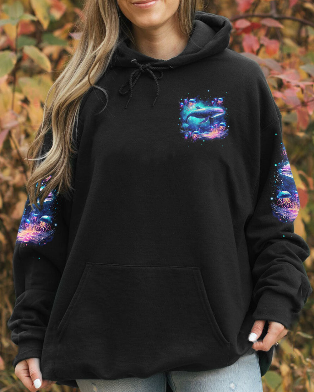BLISSCORNERS WILD AND FREE JUST LIKE THE SEA WHALE ALL OVER PRINT