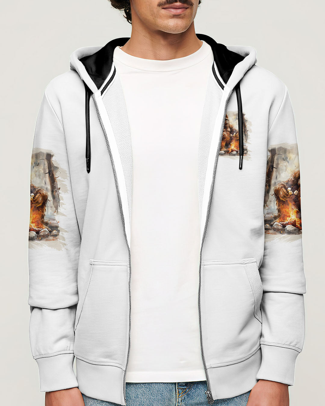 BLISSCORNERS JUST CAMPFIRE NIGHTS BIGFOOT ALL OVER PRINT