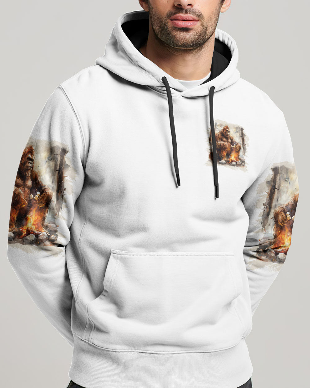 BLISSCORNERS JUST CAMPFIRE NIGHTS BIGFOOT ALL OVER PRINT