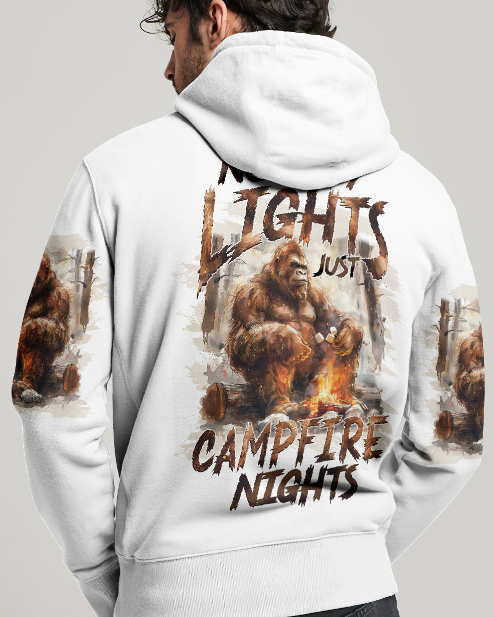 BLISSCORNERS JUST CAMPFIRE NIGHTS BIGFOOT ALL OVER PRINT