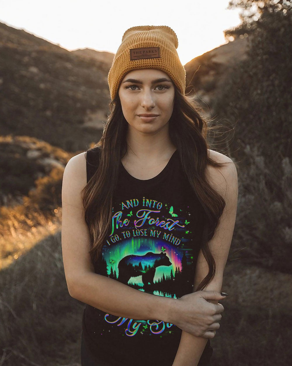 BLISSCORNERS AND INTO THE FOREST I GO BEAR ALL OVER PRINT