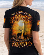 BLISSCORNERS THE CLOSER I GET TO NATURE DEER ALL OVER PRINT