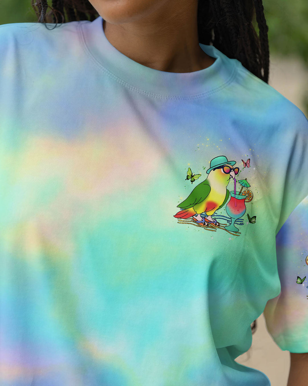 BLISSCORNERS SANDY TOES SUNKISSED NOSE PARROT ALL OVER PRINT