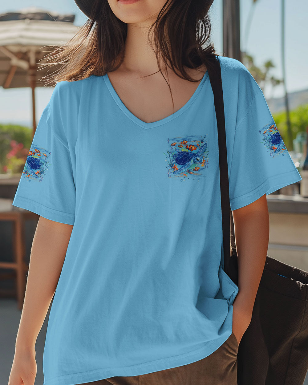 BLISSCORNERS SALTWATER HEALS EVERYTHING TURTLE ALL OVER PRINT