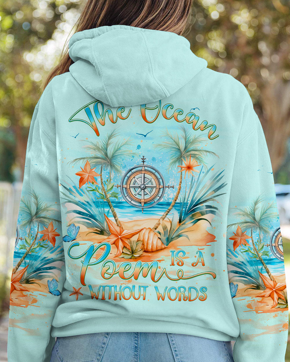 BLISSCORNERS THE OCEAN IS A POEM WITHOUT WORDS ALL OVER PRINT