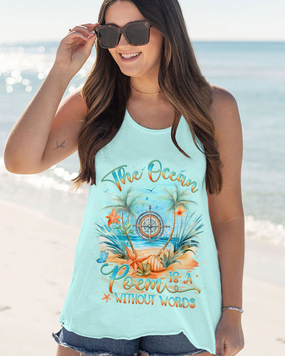BLISSCORNERS THE OCEAN IS A POEM WITHOUT WORDS ALL OVER PRINT
