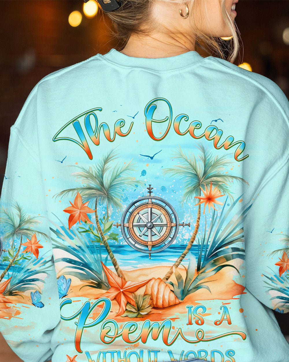 BLISSCORNERS THE OCEAN IS A POEM WITHOUT WORDS ALL OVER PRINT