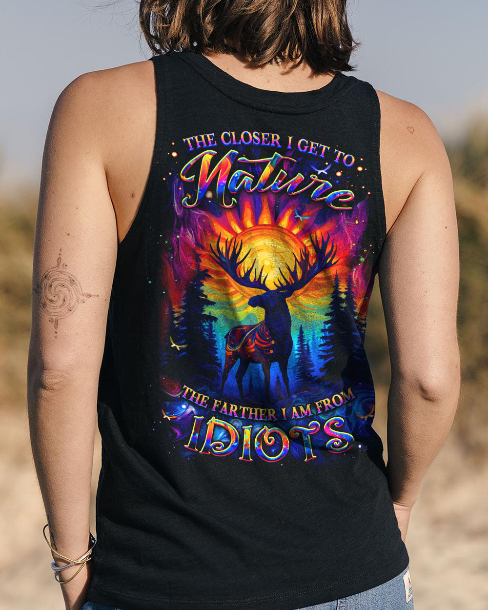 BLISSCORNERS THE CLOSER I GET TO NATURE ALL OVER PRINT