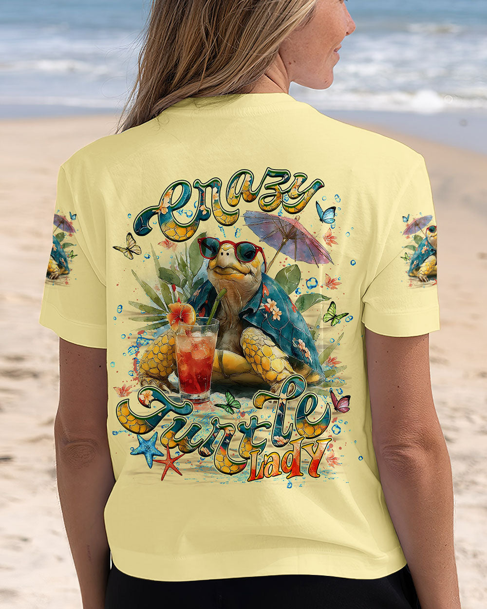 BLISSCORNERS CRAZY TURTLE LADY ALL OVER PRINT