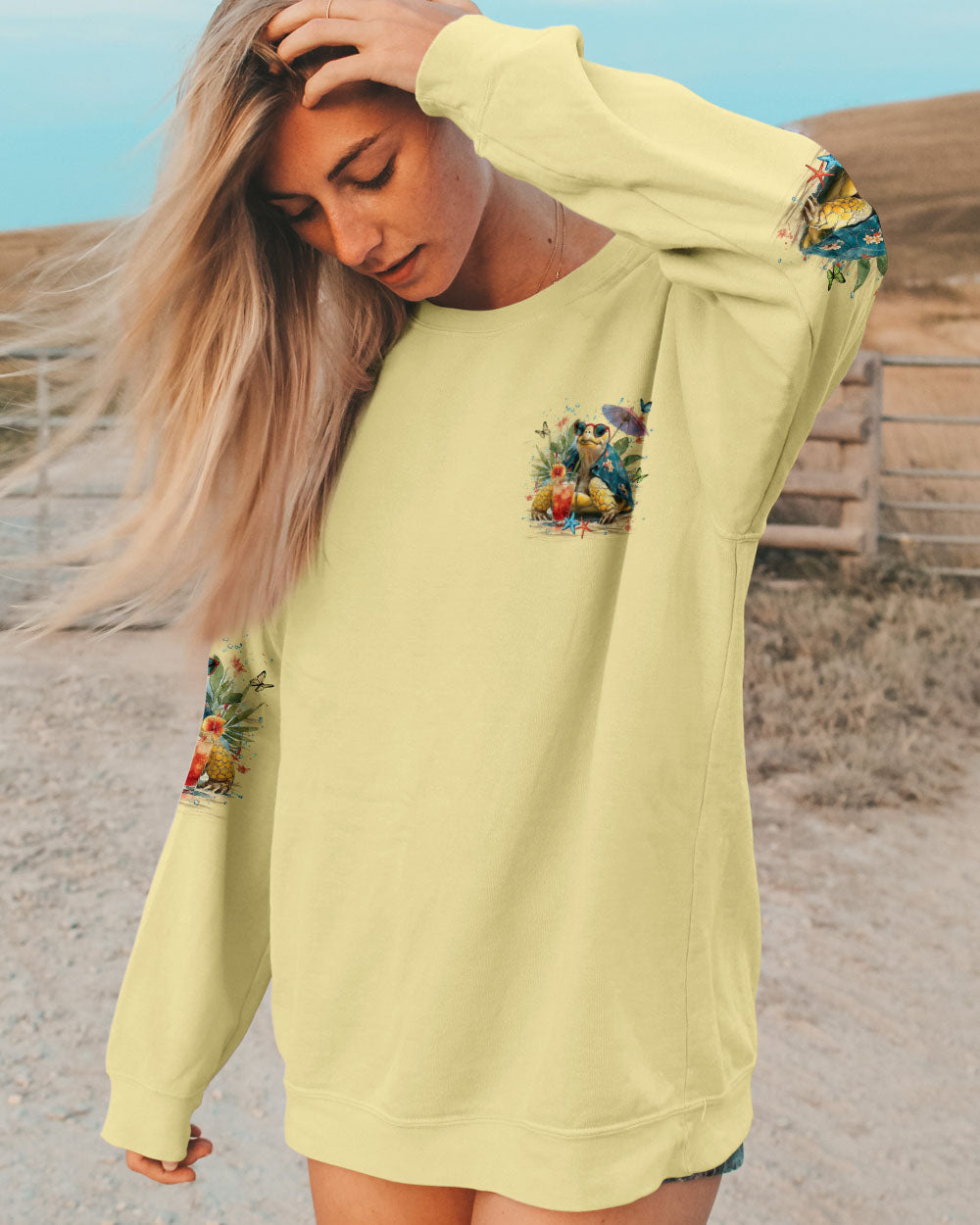 BLISSCORNERS CRAZY TURTLE LADY ALL OVER PRINT