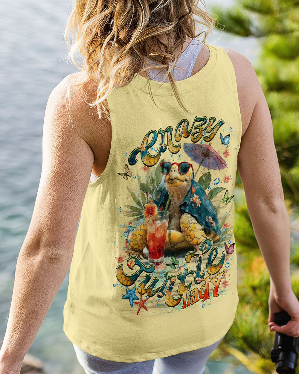 BLISSCORNERS CRAZY TURTLE LADY ALL OVER PRINT