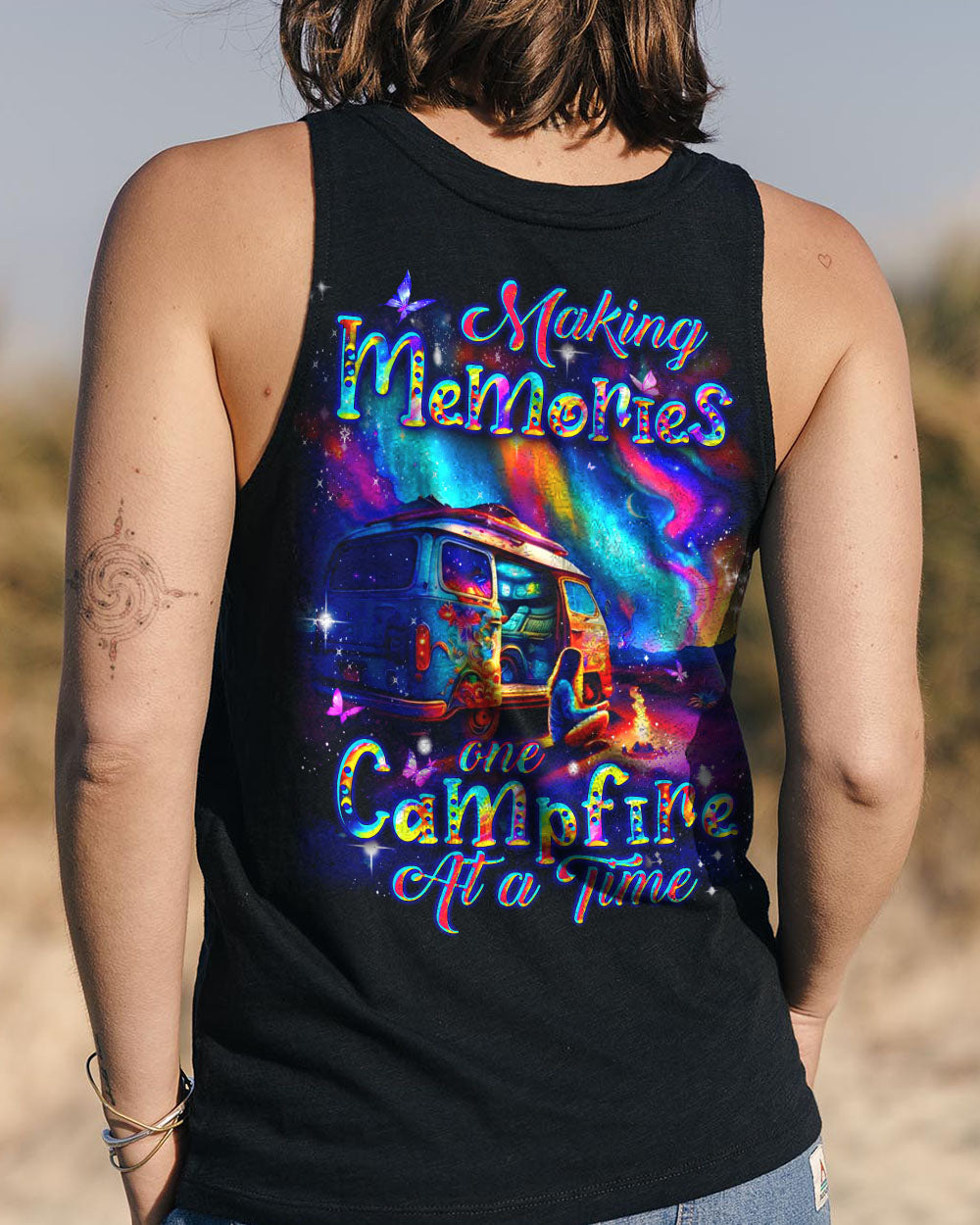 BLISSCORNERS MAKING MEMORIES ONE CAMPFIRE AT A TIME ALL OVER PRINT